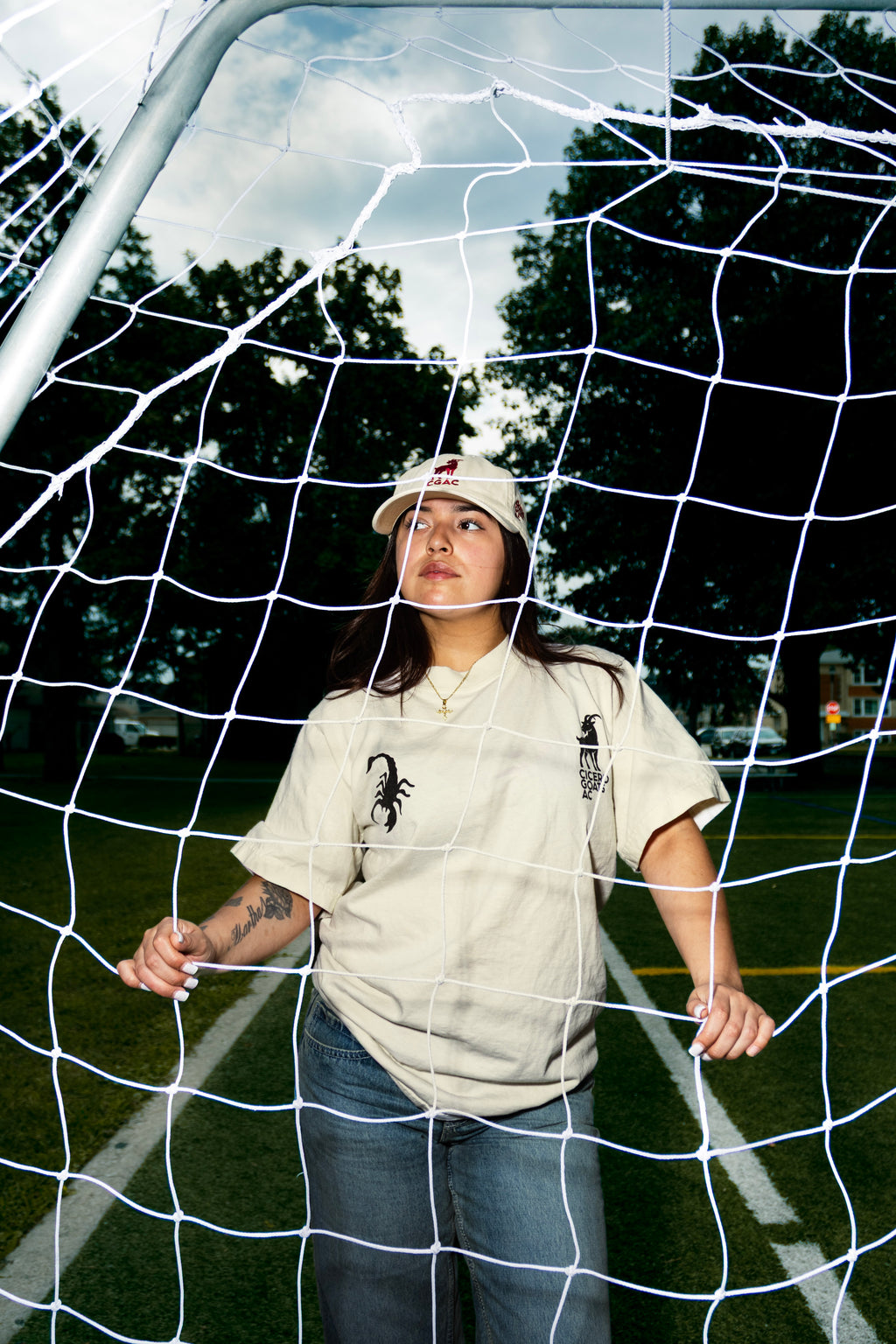 CICERO GOATS x GENTE FINA "Los Goats" Tee - Cream